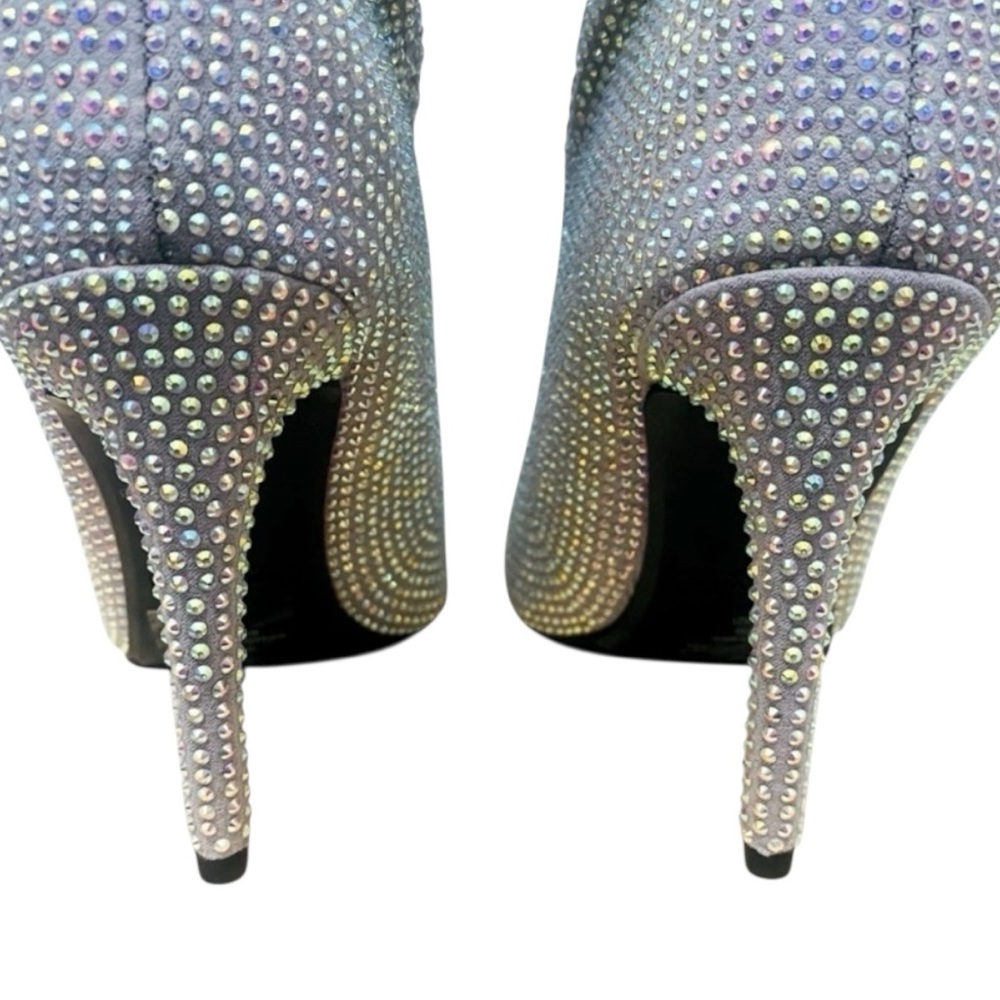 Nine West Stiletto Boots Women's Rhinestone Boots High Heeled Size 7.5 BRAND-NEW - Picture 6 of 11